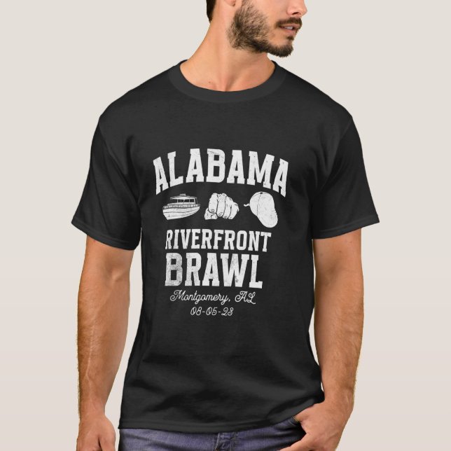 Montgomery Riverfront Brawl Alabama Boat Fight Ala T-Shirt (Front)