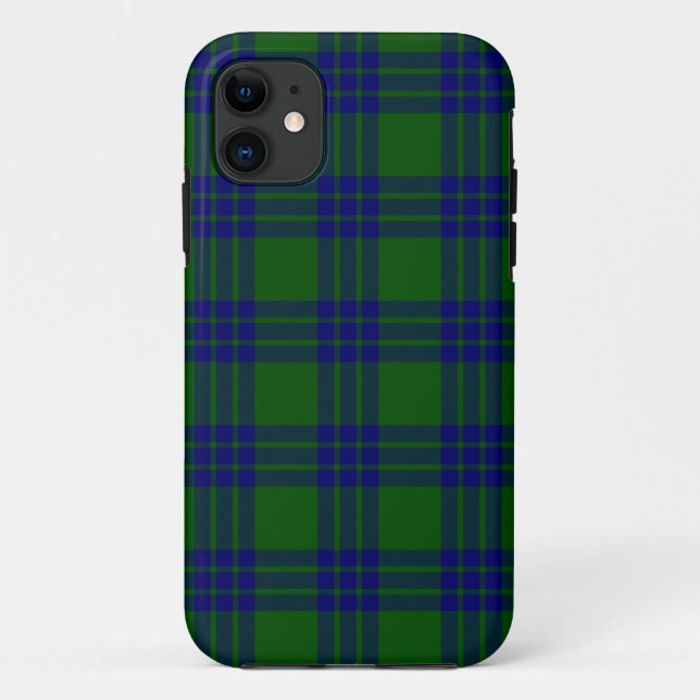 Montgomery tartan green blue plaid Case-Mate iPhone case (Back)