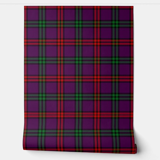 Montgomery Tartan Plaid Scottish Clan Wallpaper (Unrolling)