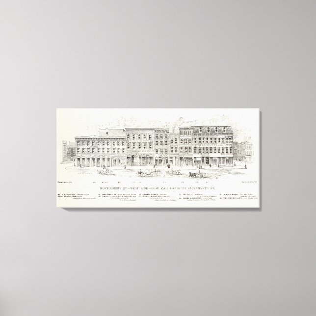 Montgomery West side California and Sacramento Canvas Print (Front)