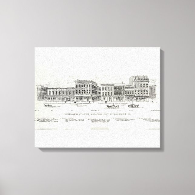 Montgomery West side Clay and Washington Canvas Print (Front)