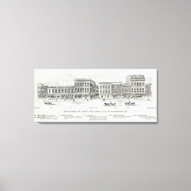 Montgomery West side Clay and Washington Canvas Print (Front)