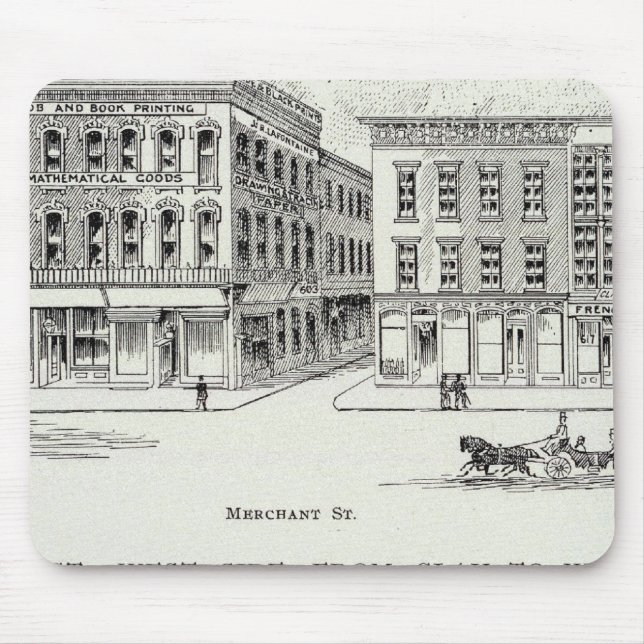 Montgomery West side Clay and Washington Mouse Mat (Front)