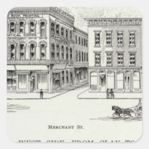 Montgomery West side Clay and Washington Square Sticker