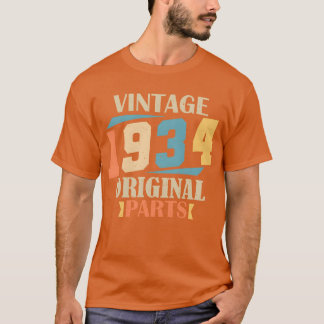 Month 1934 1934 Birthday Gift 90 years old Birt fa T-Shirt
