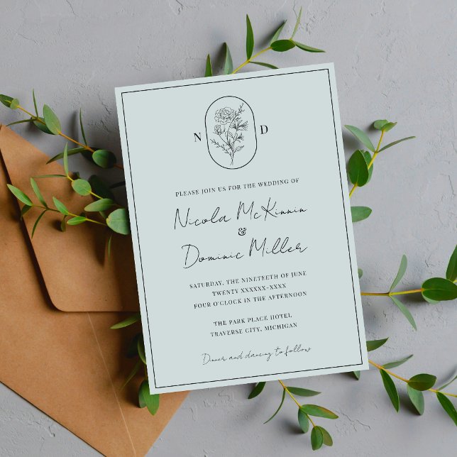 Month Flower | June | Fully Customise Wedding Invitation (Creator Uploaded)