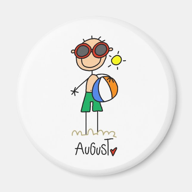 Month of August Magnet (Front)