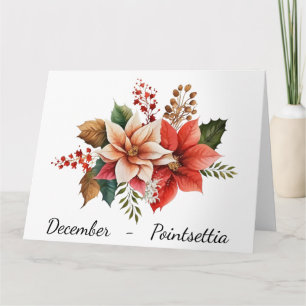 Month of December Birthday Card