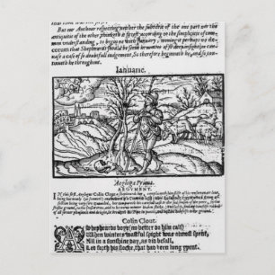 Month of January Postcard