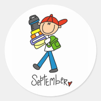 Month of September Classic Round Sticker