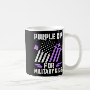 Month of the military child purple up for military coffee mug