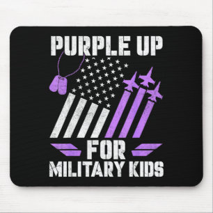 Month of the military child purple up for military mouse mat