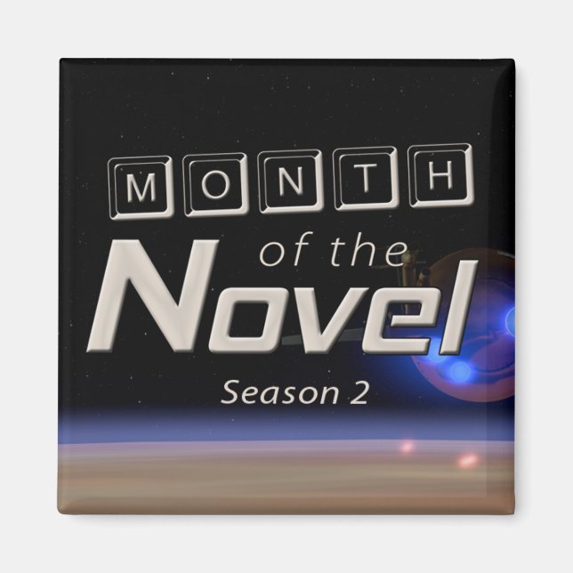 Month of the Novel Season 2 Magnet (Front)