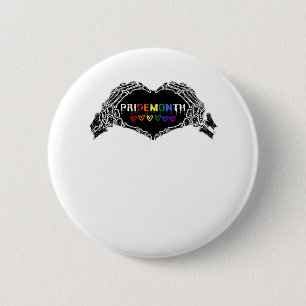 Month Skeleton Heart Hands LGBTQIA Creative Style 6 Cm Round Badge