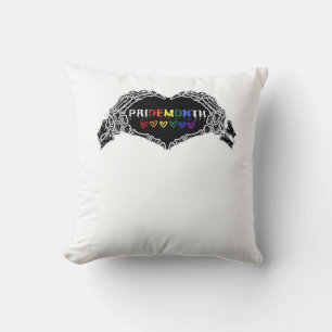 Month Skeleton Heart Hands LGBTQIA  Cushion