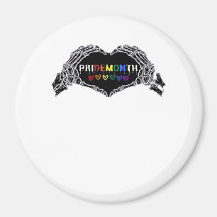 Month Skeleton Heart Hands LGBTQIA  Magnet