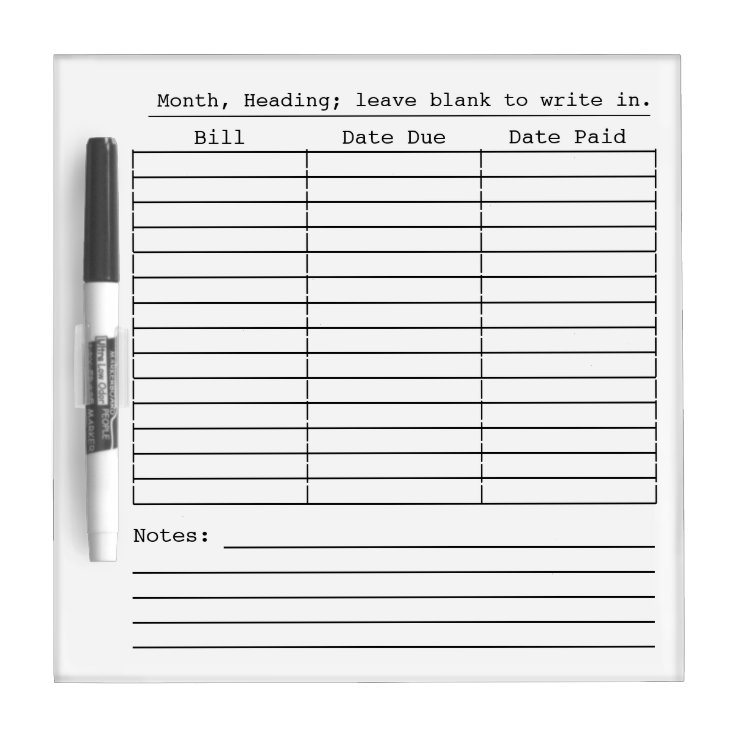 paying with blank paper