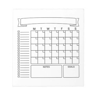 Monthly Bullet Journal Planner Notepads