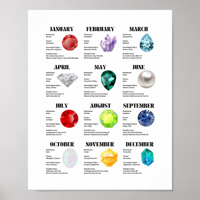 Monthly Fact Sheet Poster (Front)