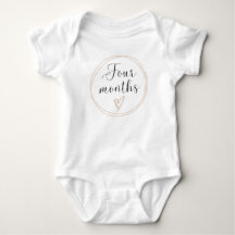 Monthly Milestone Bodysuit 4 Months