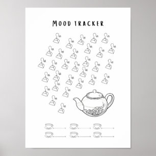 Monthly Mood Tracker  Poster