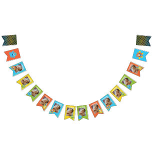 Monthly photo banner little monster 1st birthday