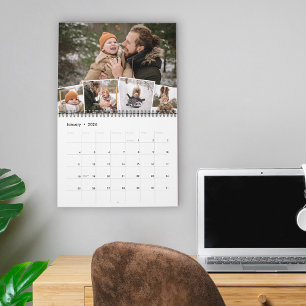 Monthly Photo Collage Family Photos Calendar