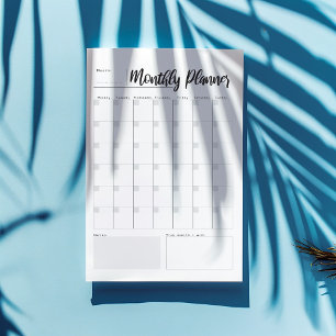 Monthly Planner Notepad