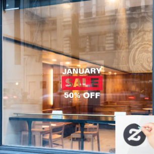 Monthly Sale Offer Custom Window Cling