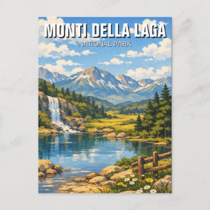 Monti della Laga National Park Italy Travel Postcard