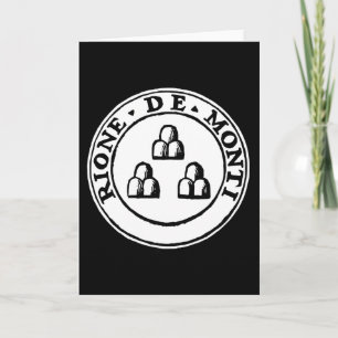 Monti District - Symbol Of The Districts Of Rome P Card
