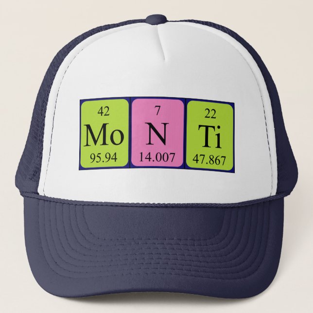Monti periodic table name hat (Front)