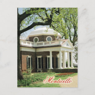 Monticello, Jefferson's Home, Virginia Postcard