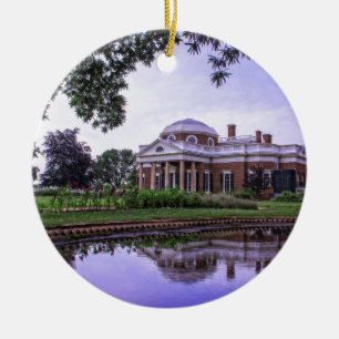 Monticello Reflection Ceramic Tree Decoration