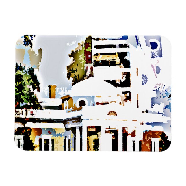 Monticello - Thomas Jefferson's Home in Virginia Magnet (Horizontal)