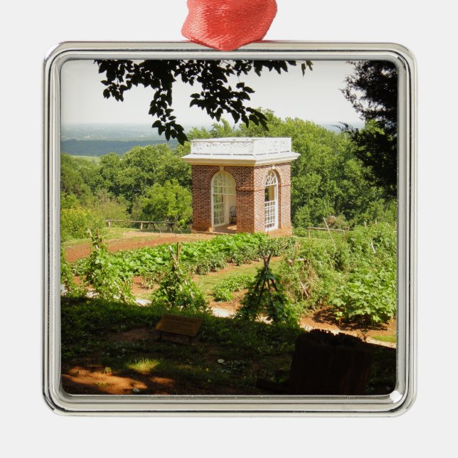 Monticello View Metal Tree Decoration (Front)