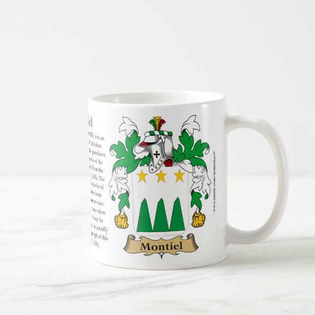Montiel, the Origin, the Meaning and the Crest Coffee Mug (Right)