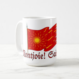 Montjoie! Saint-Denis! Red Oriflamme with Sun Coffee Mug