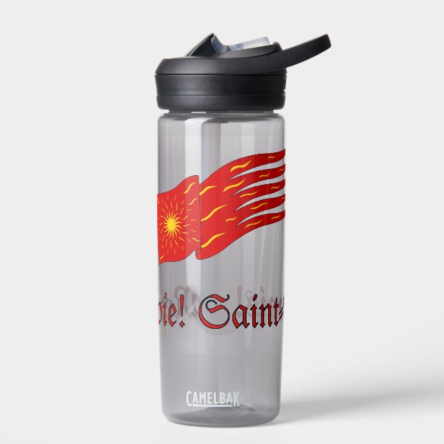 Montjoie! Saint-Denis! Red Oriflamme with Sun Water Bottle (Left)