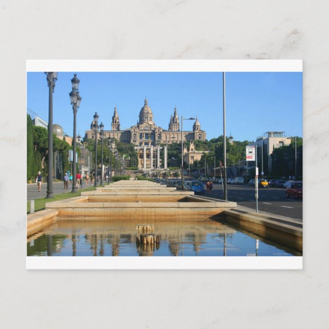 Montjuic, Barcelona, españa Postcard (Front)