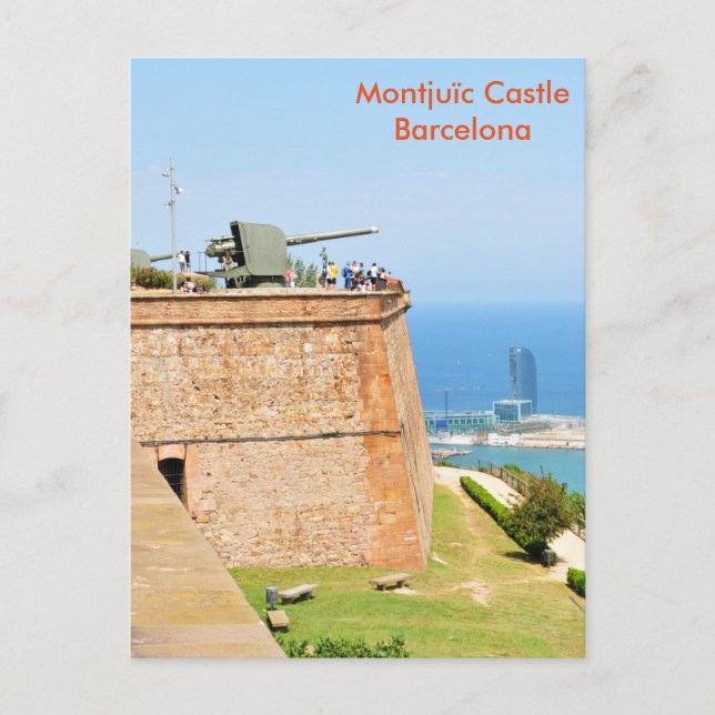 Montjuic castle, Barcelona Postcard (Front)