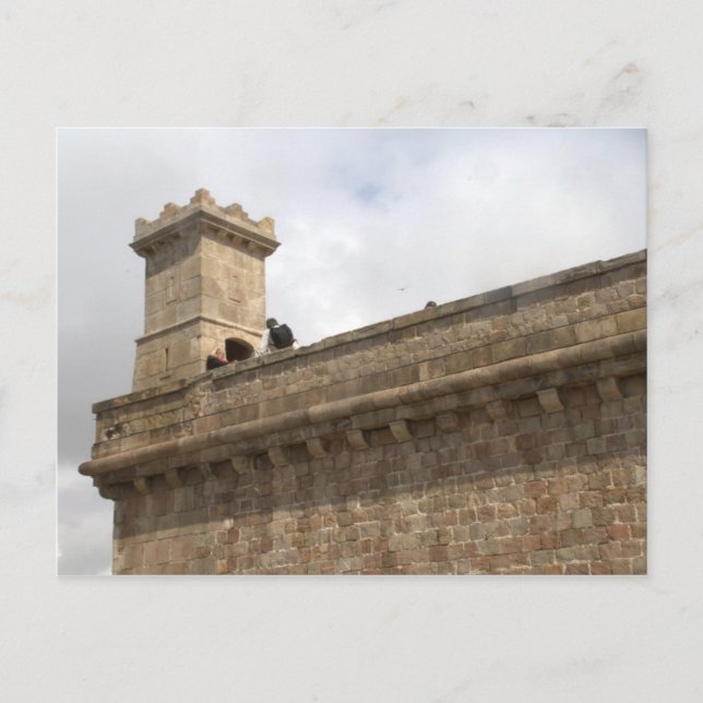 Montjuic Castle, Barcelona Postcard (Front)