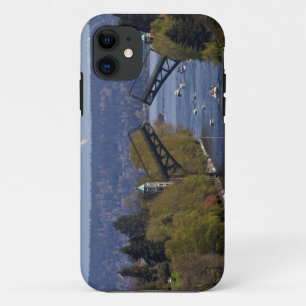 Montlake Bridge and Cascade Mountains iPhone 11 Case