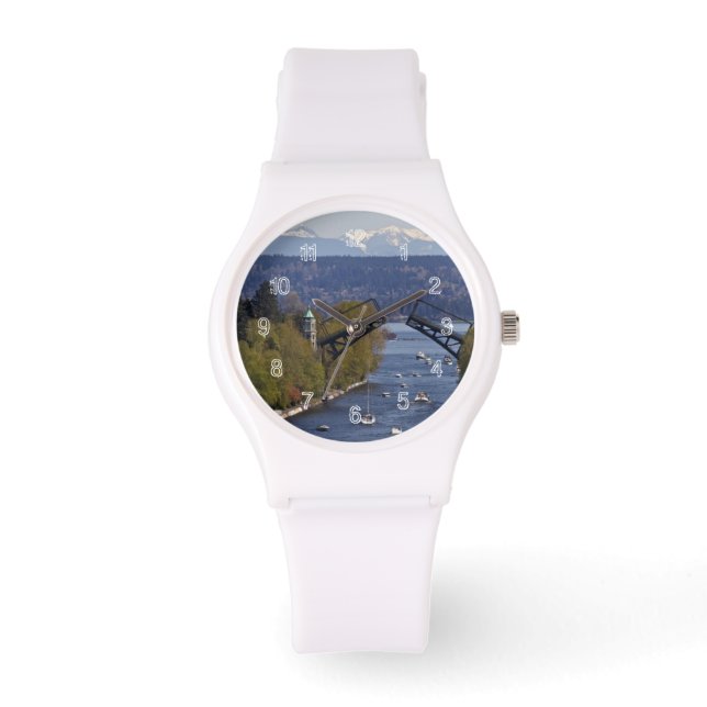 Montlake Bridge and Cascade Mountains Watch (Front)