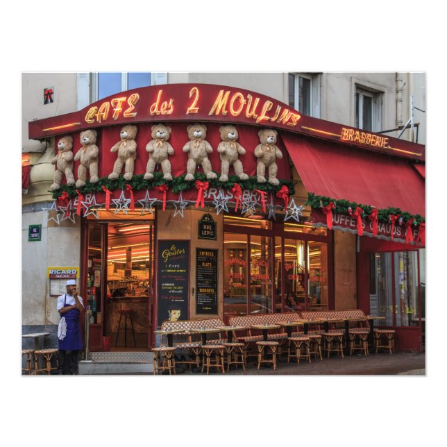 Montmartre Amelie Cafe des 2 Moulins Paris - Photo Print (Front)
