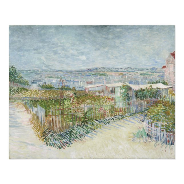 Montmartre Behind Moulin de la Galette by Van Gogh Photo Print (Front)