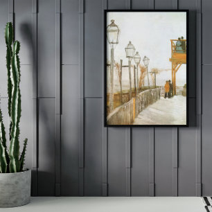 Montmartre by Vincent van Gogh, Vintage Fine Art Poster