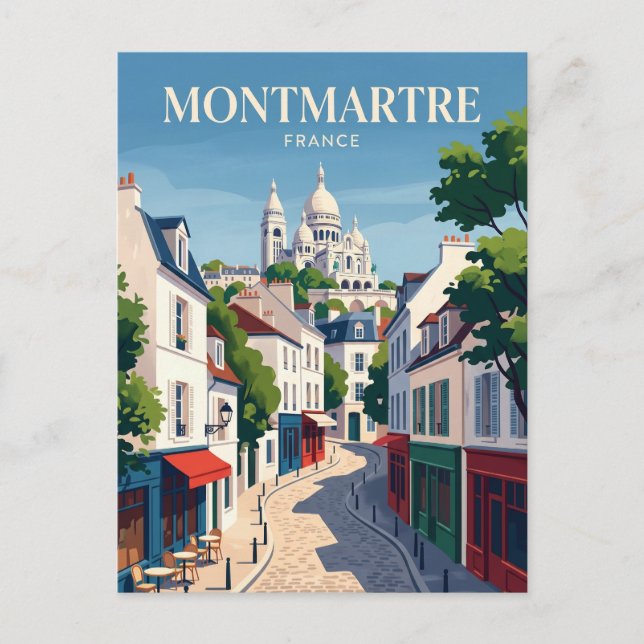 Montmartre France Postcard (Front)