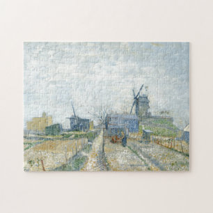 Montmartre Mills and Vegetable Gardens by Van Gogh Jigsaw Puzzle