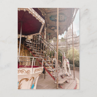 Montmartre Paris Carousel Views Postcard